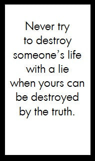 Never try to destroy...