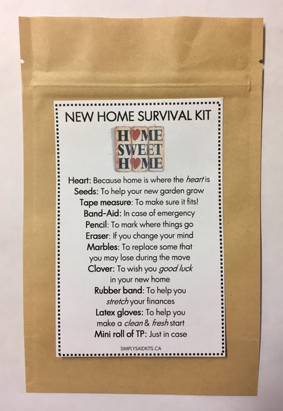 New Home Survival Kit