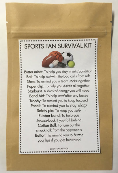 Sports Fan Survival Kit