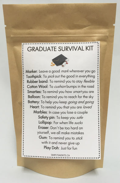 Graduants Kit Graduate Survival Kit – SimplySaidKits